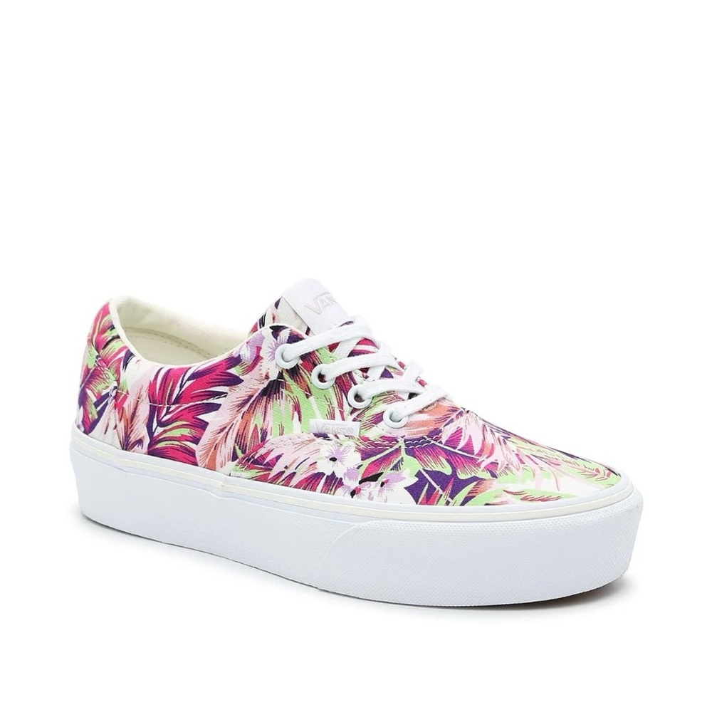 New! VANS Era Paradise Floral Low Top Sneakers 7.5 Hawaiian Rare